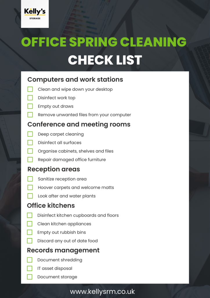 Office spring cleaning check list